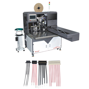 RQ-019全自動(dòng)插膠殼機(jī)，穿膠殼機(jī)長短線